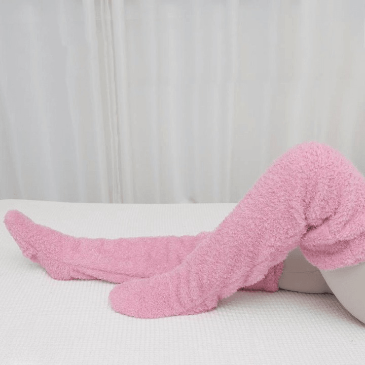 Kroppsbutiken Benvärmare Rosa / 75CM Mysiga Benvärmare