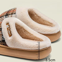 Cozy Retro Fur Slippers