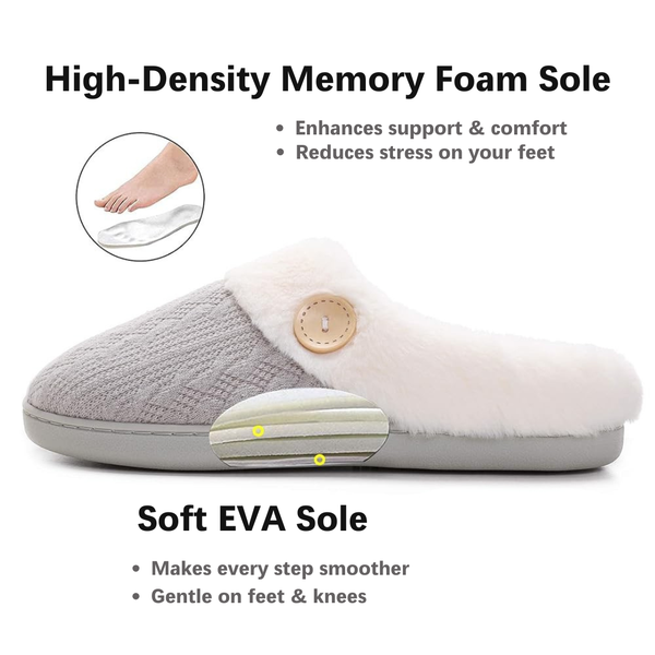 Cozy Fleece-Lined Non-Slip Slippers