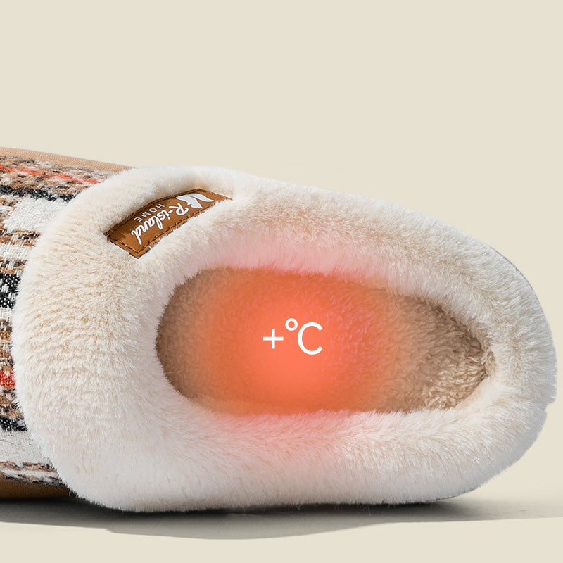 Cozy Retro Fur Slippers