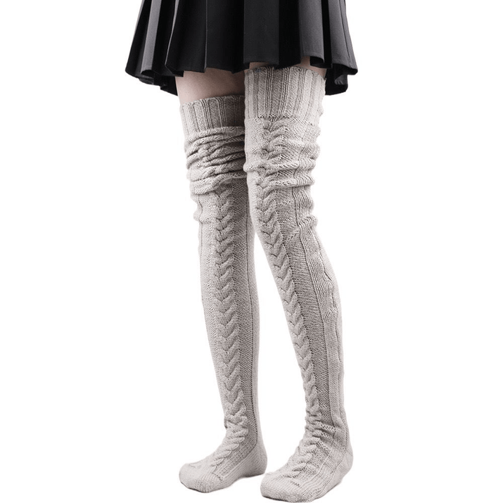 Ortopediskakuddar.se Grå (Bästsäljare) CozySocks - Varma och sköna långstrumpor
