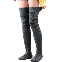 Ortopediskakuddar.se Mörkgrå CozySocks - Varma och sköna långstrumpor
