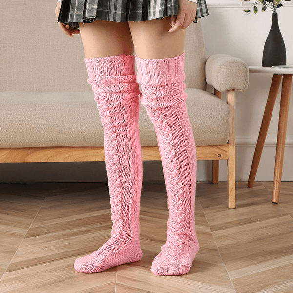 Ortopediskakuddar.se Rosa CozySocks - Varma och sköna långstrumpor