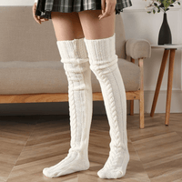 Ortopediskakuddar.se Vit (Få kvar i lager) CozySocks - Varma och sköna långstrumpor